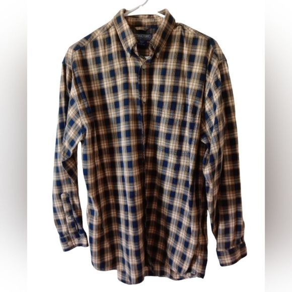 Structure Men's Casual Check Plaid Print Long Sleeve Button Down Shirt Small - Picture 7 of 7